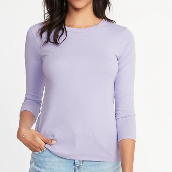 Old Navy Slim-Fit Crew-Neck Tee for Women - Picture 1 of 4